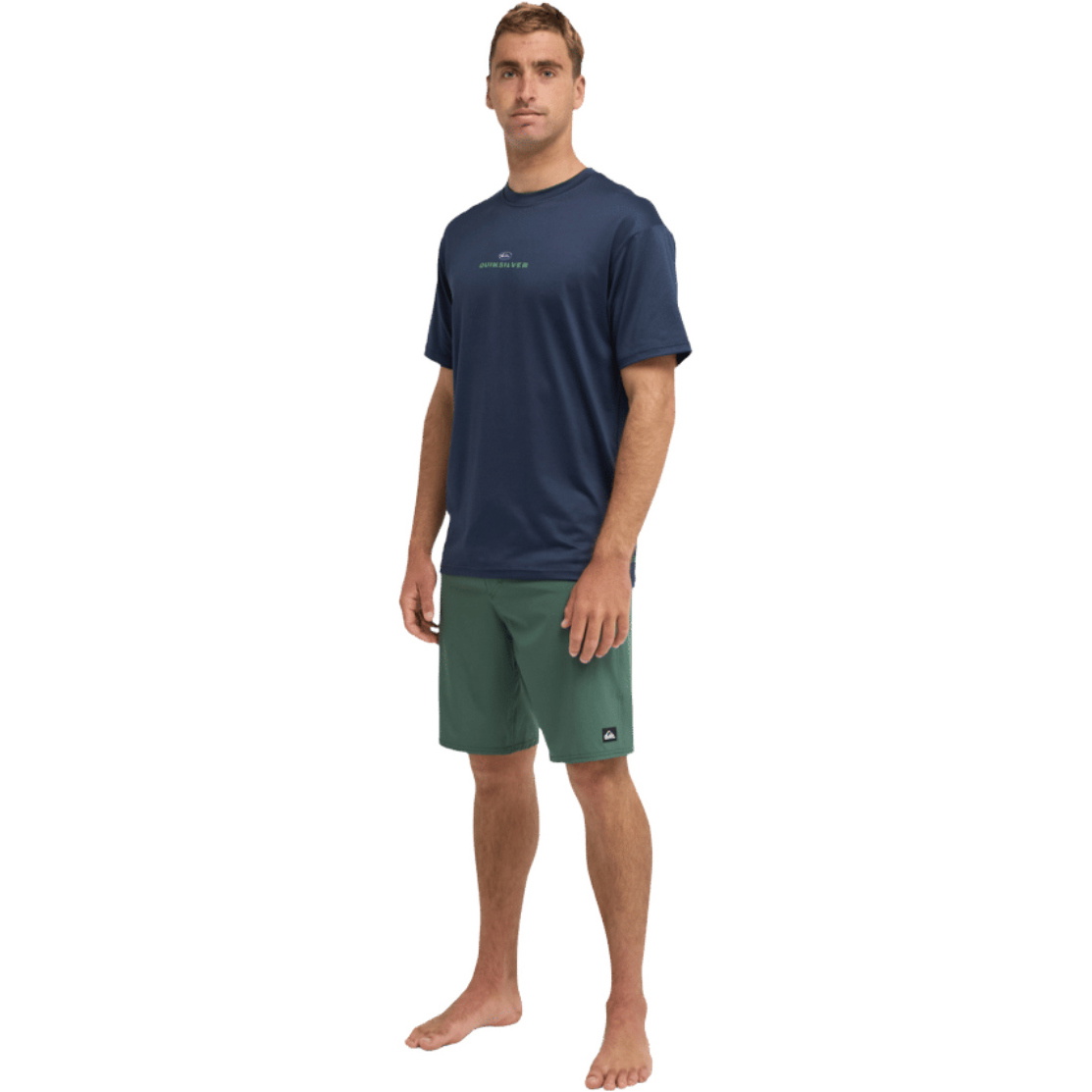 2026 Quiksilver Mens Nomad Surf Tee Short Sleeve Rash Vest EQYWR03477 - Dark Navy